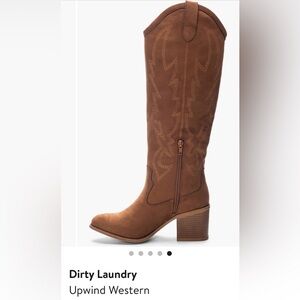 Brand new brown suede cowboy boots. Size 8.5. Never been worn.